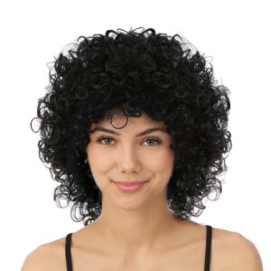 P'TIT CLOWN - 23980 - Perruque mi-longue frisée - noir