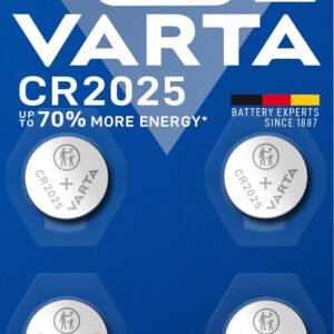 VARTA Pile Bouton Lithium CR2025 - Blister de 4