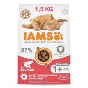 IAMS Advanced Nutrition — Croquettes chats adultes saumon 1,5 kg