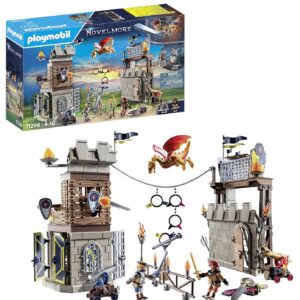 Playmobil 71298 Tournoi des Chevaliers Novelmore - avec Deux Personnages, Un Dragon, Deux tourelles, des cibles et des Accessoires - Chevalier - Histoire & Imaginaire - Dès 4 Ans