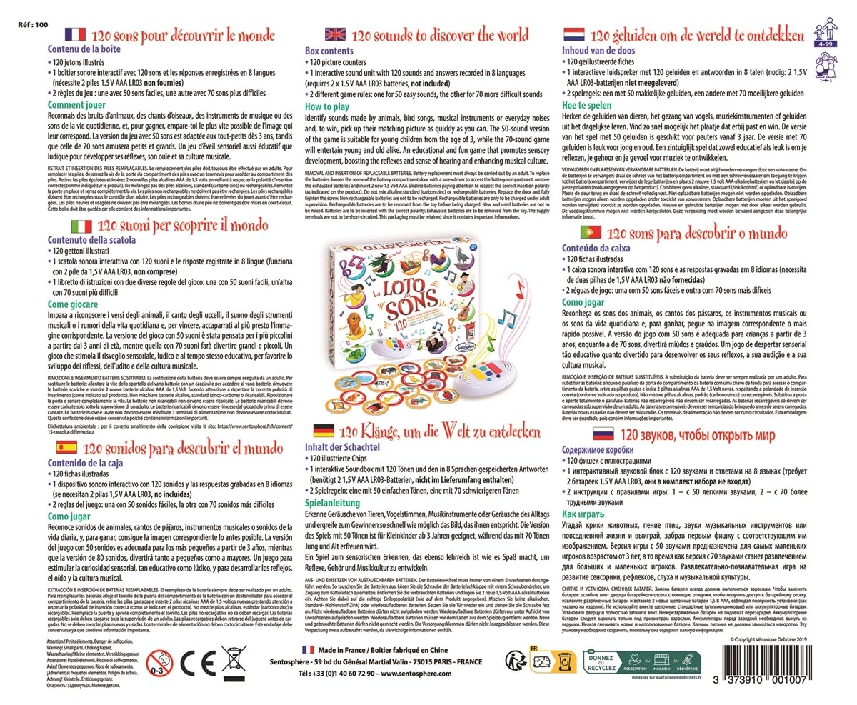 SENTOSPHÈRE — Jeu sensoriel Le Loto des Sons 120 sons – Image 3