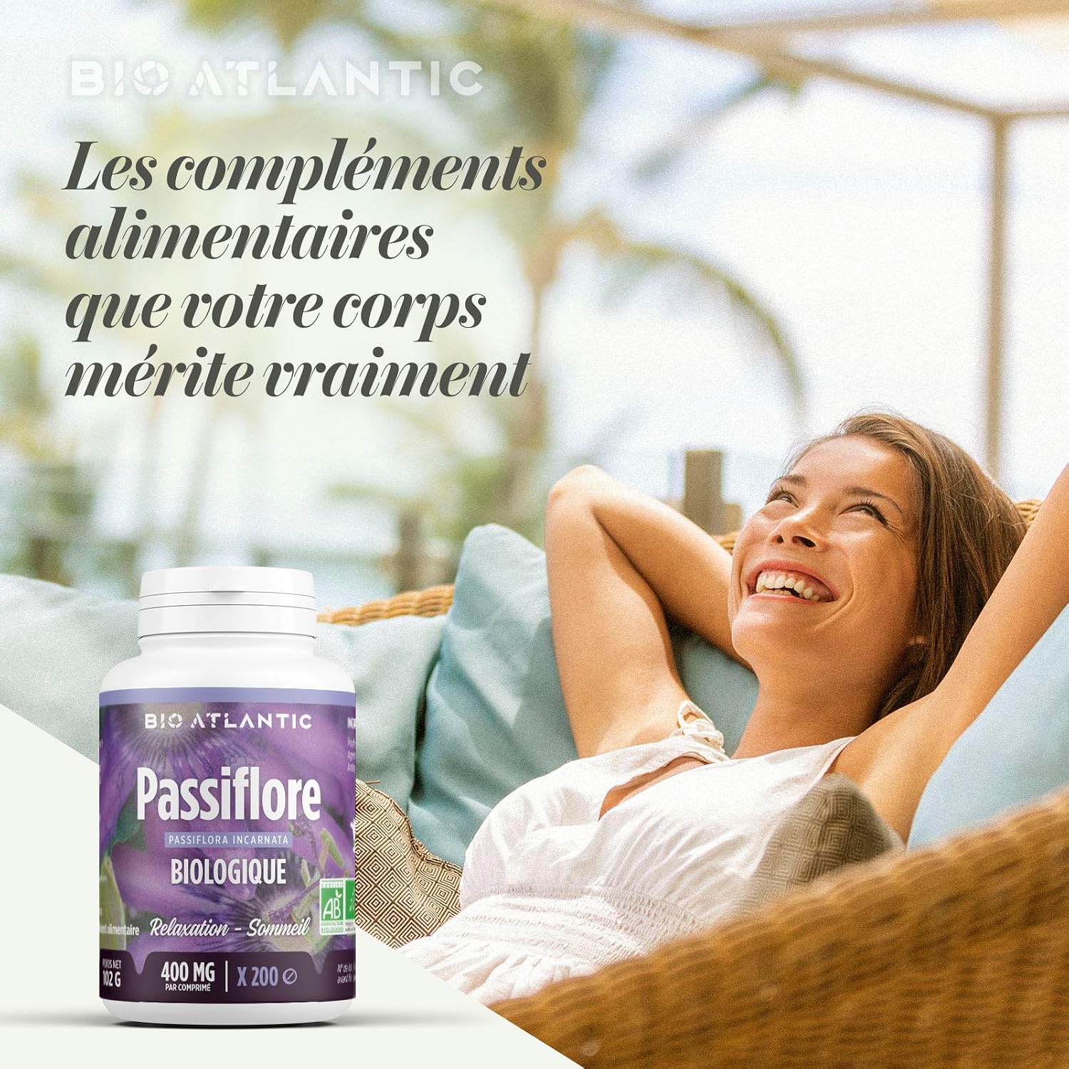PASSIFLORE — Complément alimentaire bio 400 mg, 200 comprimés – Image 2