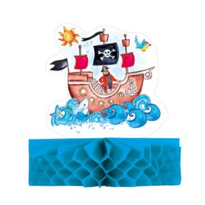 CAM ET LEON - Centre de Table - Parfait pour Décoration Anniversaire Enfant, Fêtes, Célébrations - Plusieurs Modèles - Papier - Multicolore (Pirates)