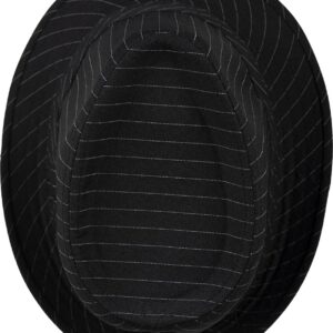 Alternative view of P'TIT CLOWN — Chapeau Borsalino rayé noir et blanc