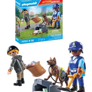 PLAYMOBIL Policier Chien + Voleur PLL71731