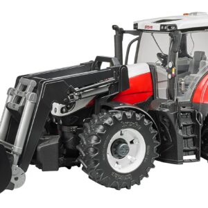 bruder 03181 - Steyr 6300 Terrus CVT avec chargeur frontal, tracteur, ferme, véhicule