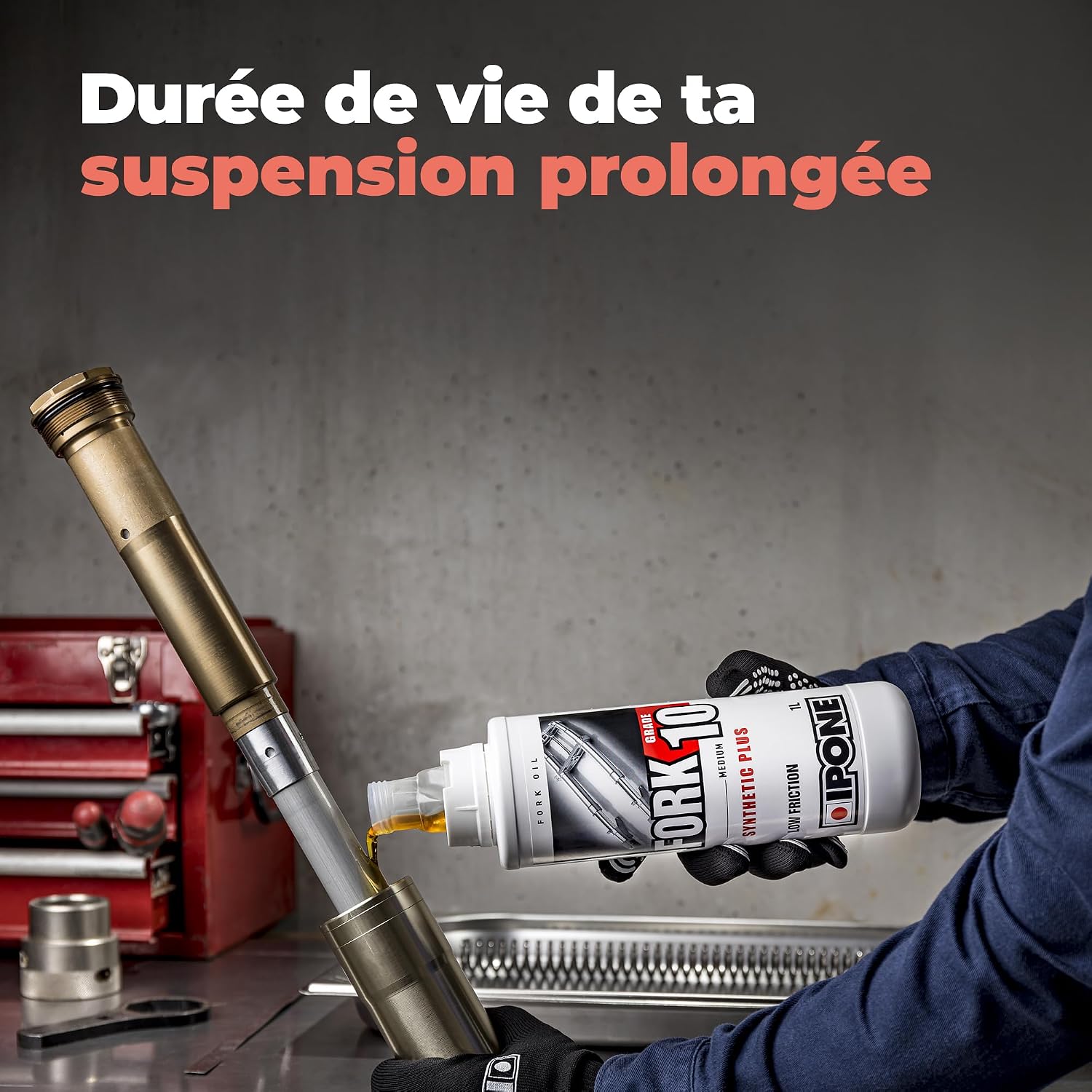 IPONE Fork 10 — Huile de Fourche Semi-synthétique 1L – Image 4