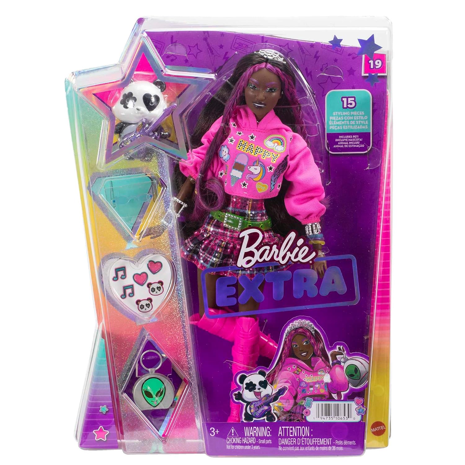 BARBIE Extra — Poupée avec Panda et Accessoires – Image 5