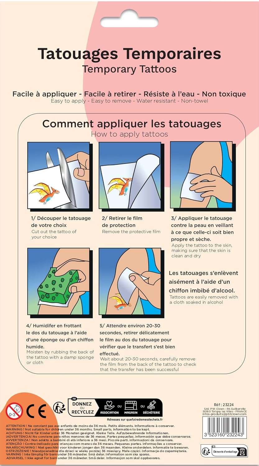 CAM ET LEON — Tatouages Temporaires Thèmes Variés – Image 2