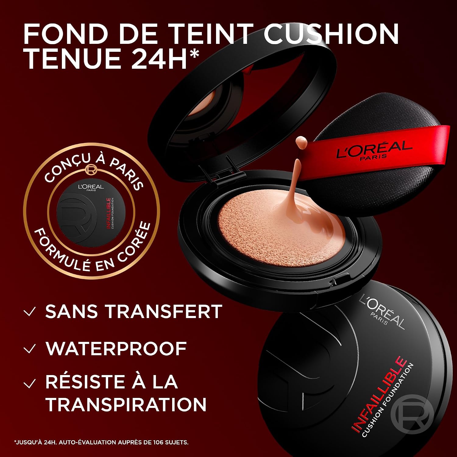 L'ORÉAL PARIS — Fond de teint cushion Air Wear teinte 253 – Image 3