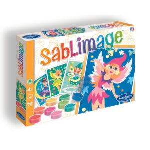 SentoSphère - Sablimage Fées - Kit loisirs créatifs enfant – 4 tableaux en sable – 16 couleurs de sable coloré – Concept Box avec cadre - A partir de 4 ans - Fabriqué en France -8814