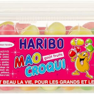 HARIBO - Mao Croqui Fruits - Bonbons Sans Colorants Artificiels - Boîte de 220 Bonbons