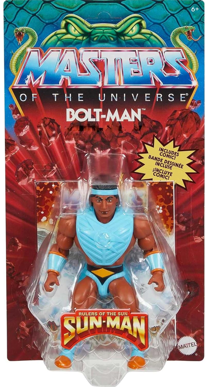 MASTERS OF THE UNIVERSE Origins — Figurine Articulée Bolt-Man 14 cm – Image 3