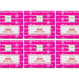 Grenadine Boutique - SATYA Encens Cônes - Lot de 6 Boîtes de 12 cônes Rose