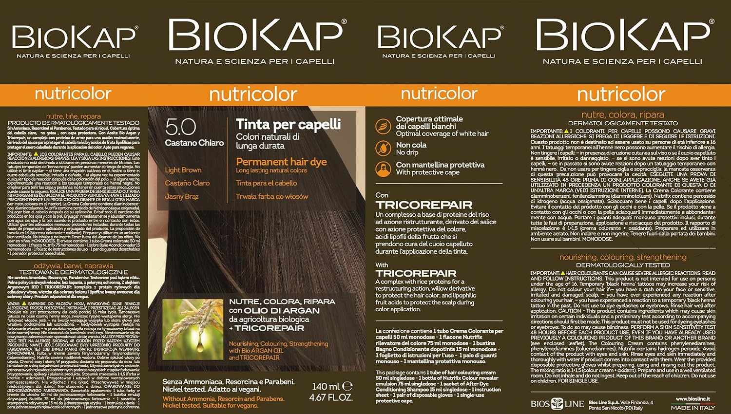 BIOKAP Nutricolor — Coloration châtain clair 5.0 – Image 2
