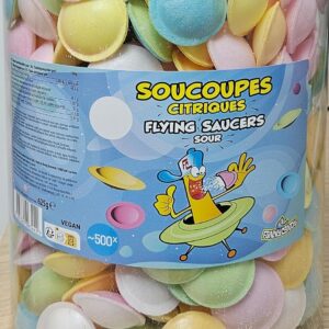 Soucoupes Fondantes Acidulées -Brabo France - Funny Candy -Tubo de 500 pcs - Classique de la Confiserie