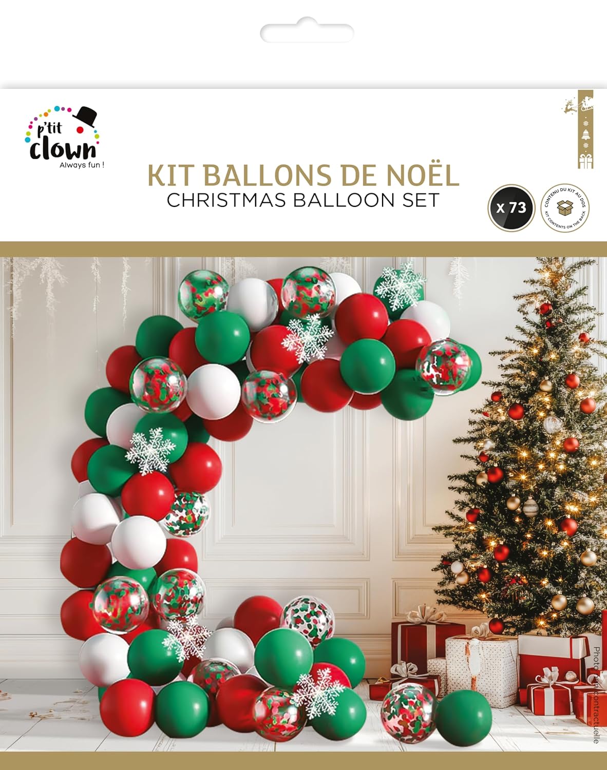 P'TIT CLOWN — Kit guirlande de Noël 76 pièces – Image 2