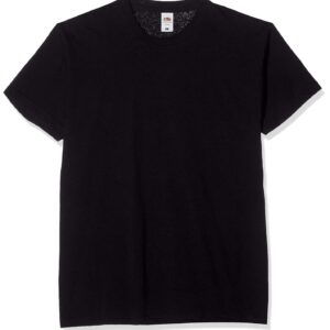 Fruit of the Loom Original Tee, 5 Pack T-Shirt, Noir (Black 36), Large (Lot de 5) Homme