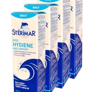 Stérimar - Hygiène du nez et confort – Spray nasal hygiénique 100 ml – Lot de 4 x 100 ml