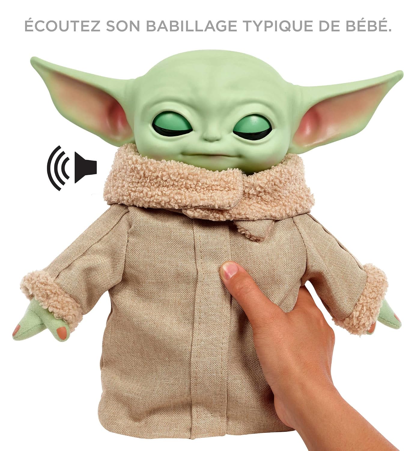 MATTEL Star Wars — Peluche Grogu 28 cm avec sons et mouvements – Image 4
