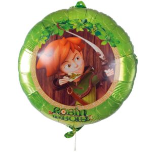 P'tit Clown - Accessoires Déco Robin des Bois™ - Licence Officielle - pour Décoration Anniversaire Enfant, Carnaval, Fêtes Costumées (Ballon Aluminium - Robin - Ø 40 cm)
