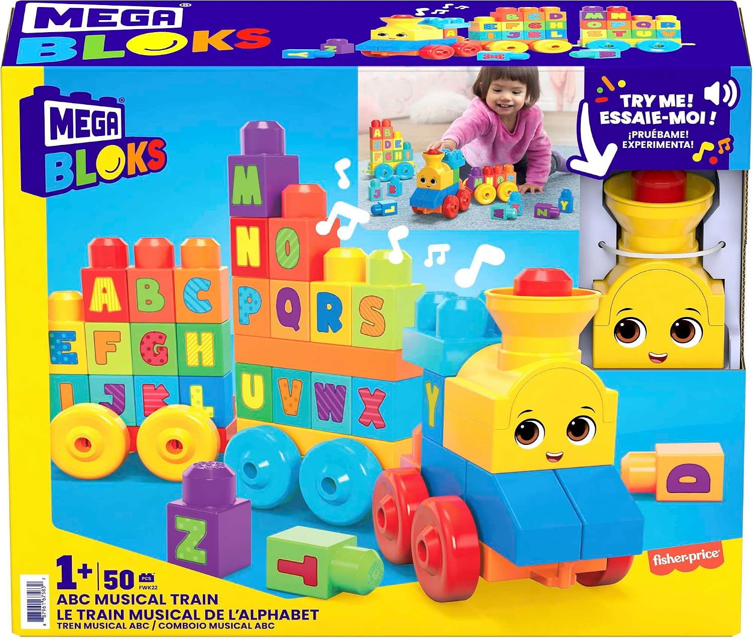 MEGA BLOKS — Train de l'Alphabet musical 50 pièces – Image 5
