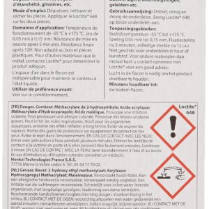 Alternative view of LOCTITE 648 — Fixation haute résistance 5ml