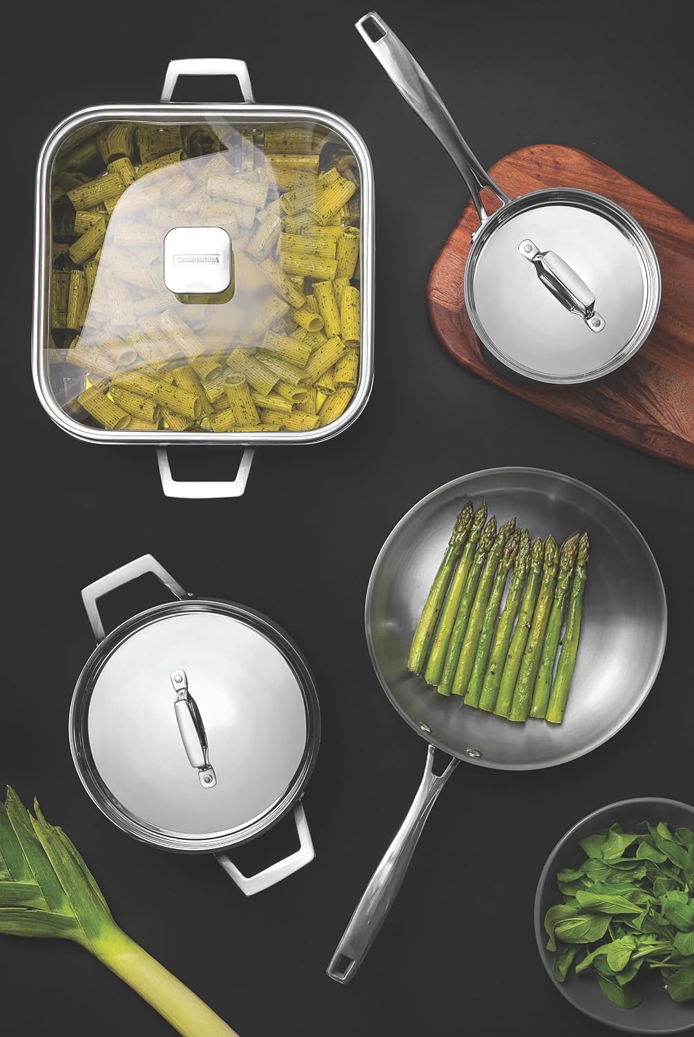 TRAMONTINA Grano — Poêle inox triply Ø 26 cm 2,2 L – Image 4