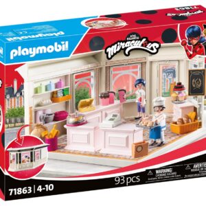 Playmobil | Miraculous | Boulangerie française | Jouet dès 4 Ans | Cadeau pour Enfants | Stimule la créativité et Le Jeu de rôle | Boulangerie à rejouer avec Fonctions interactives | 71863