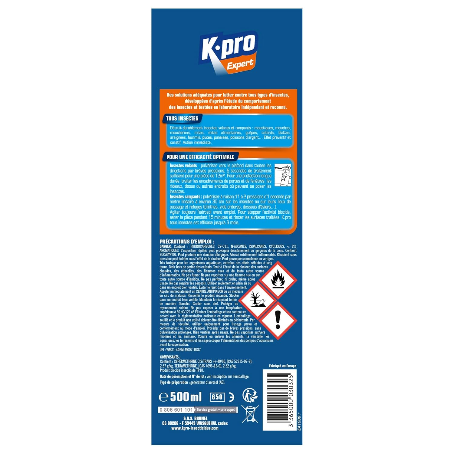 K.PRO Expert — Aérosol tous insectes 500ml – Image 6
