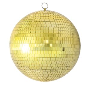 P'tit Clown - 24284 - Boule à Facettes - Ø 30 cm - Indispensable pour Vos Soirées Disco ! - Polystyrène - Or