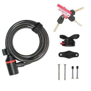 Zéfal K-Traz C9 - Antivol vélo/scooter, Mixte Adulte, Noir, 185 cm