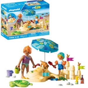 Playmobil | Vacation on The Beach | Plaisir en Famille à la Plage | Jouet à partir de 4 Ans | Cadeau pour Enfants | Stimule la créativité | Aventure à la Plage avec Figurines & Accessoires | 71906