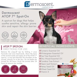 Alternative view of DERMOSCENT ATOP 7 — Spot-on apaisant Chiens & Chats 0-10 kg
