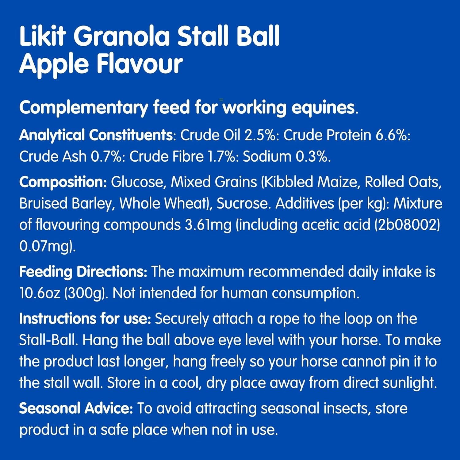 LIKIT Granola Stall-Ball — Friandise pour cheval 1,6 kg – Image 6