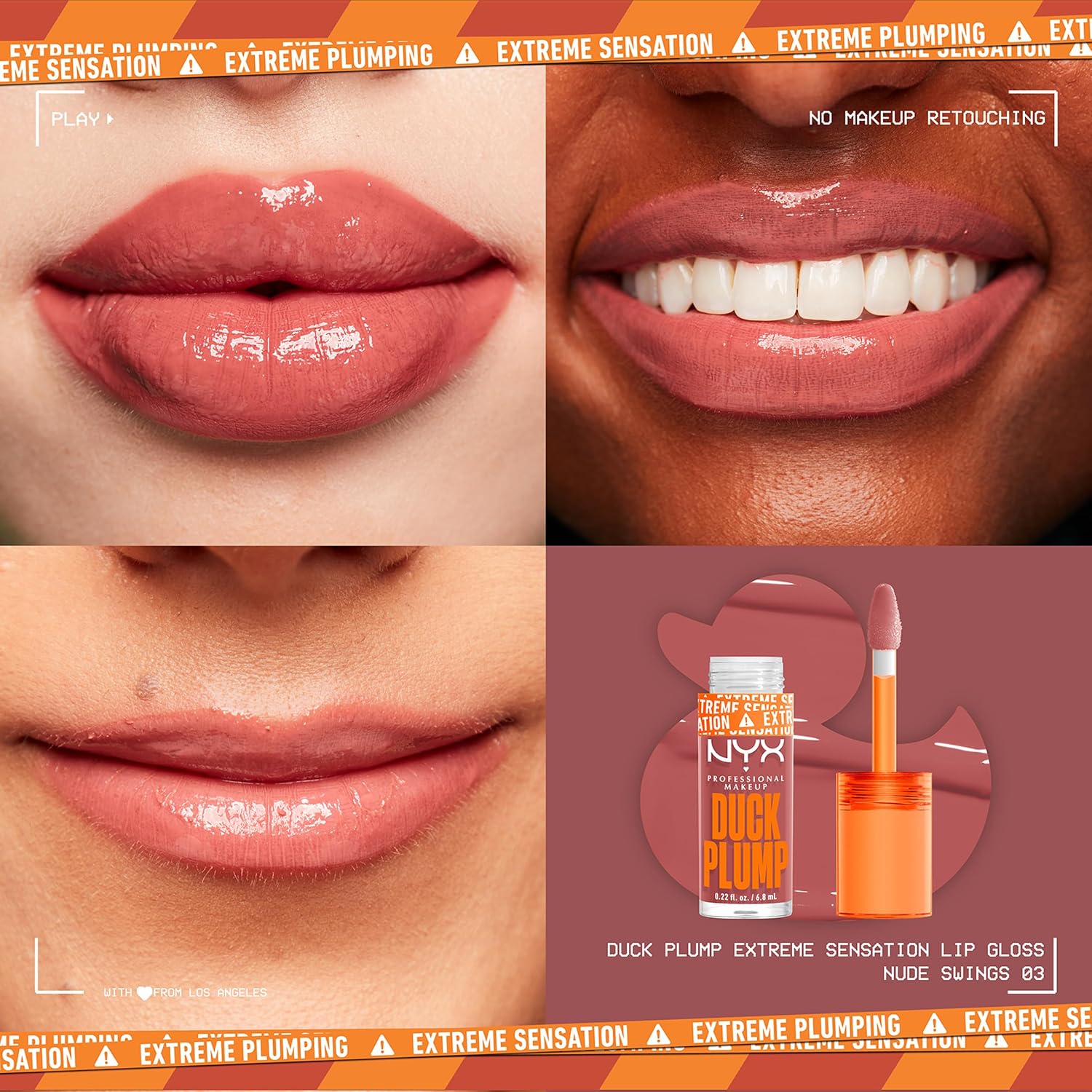 NYX PROFESSIONAL MAKEUP Duck Plump — Laque à lèvres Nude Swings – Image 3