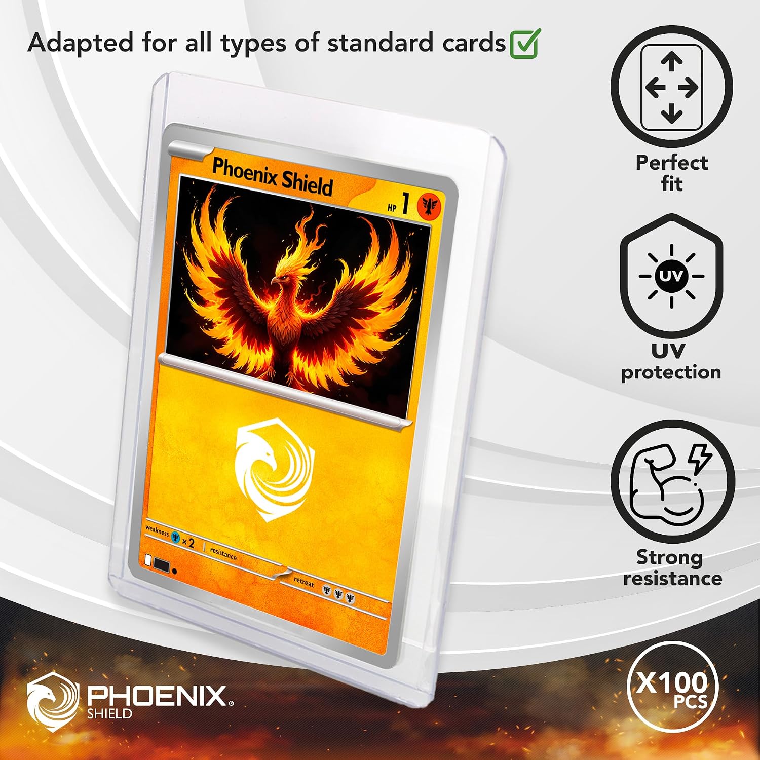 PHOENIX SHIELD — Toploaders x100 pour Cartes – Image 4