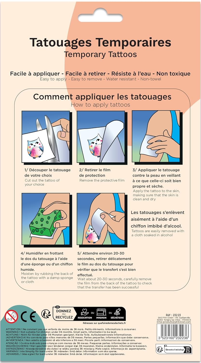 CAM ET LEON — Tatouages Temporaires Animaux de la forêt – Image 2