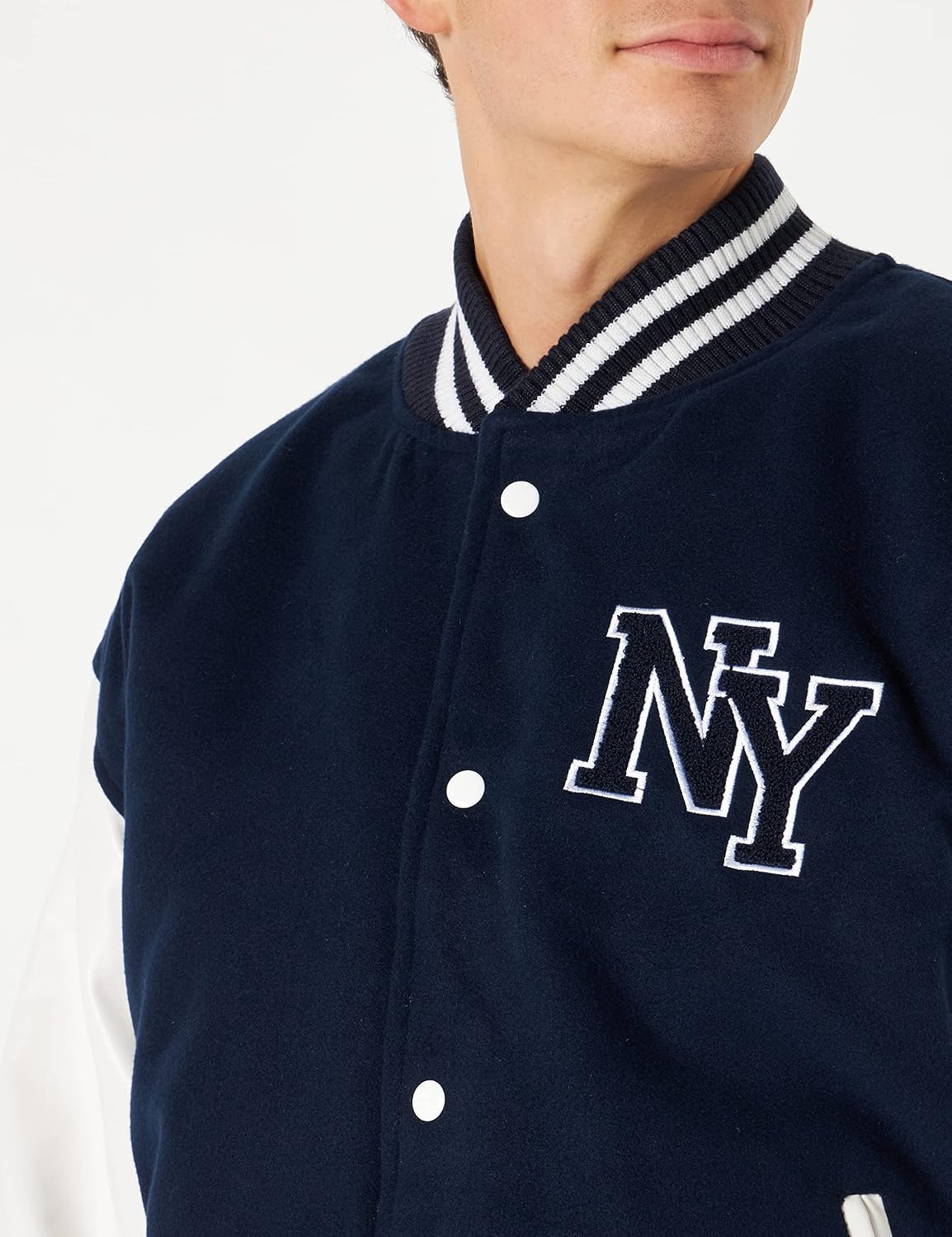 MILTEC — Veste base-ball NY navy/blanc/noir 905 – Image 2