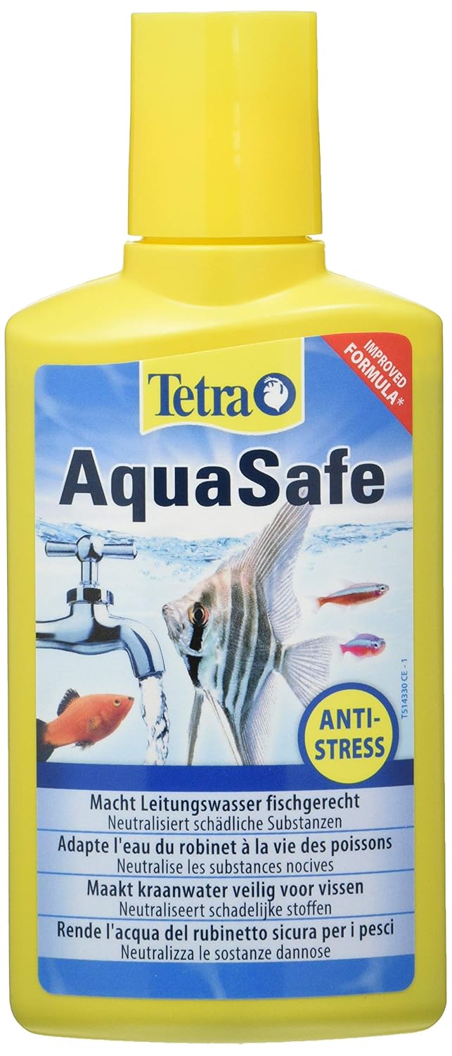 Tetra AquaSafe, Rend l'eau du Robinet Sûre, Neutralise Les Substances nocives pour Les Poissons - 250 ML
