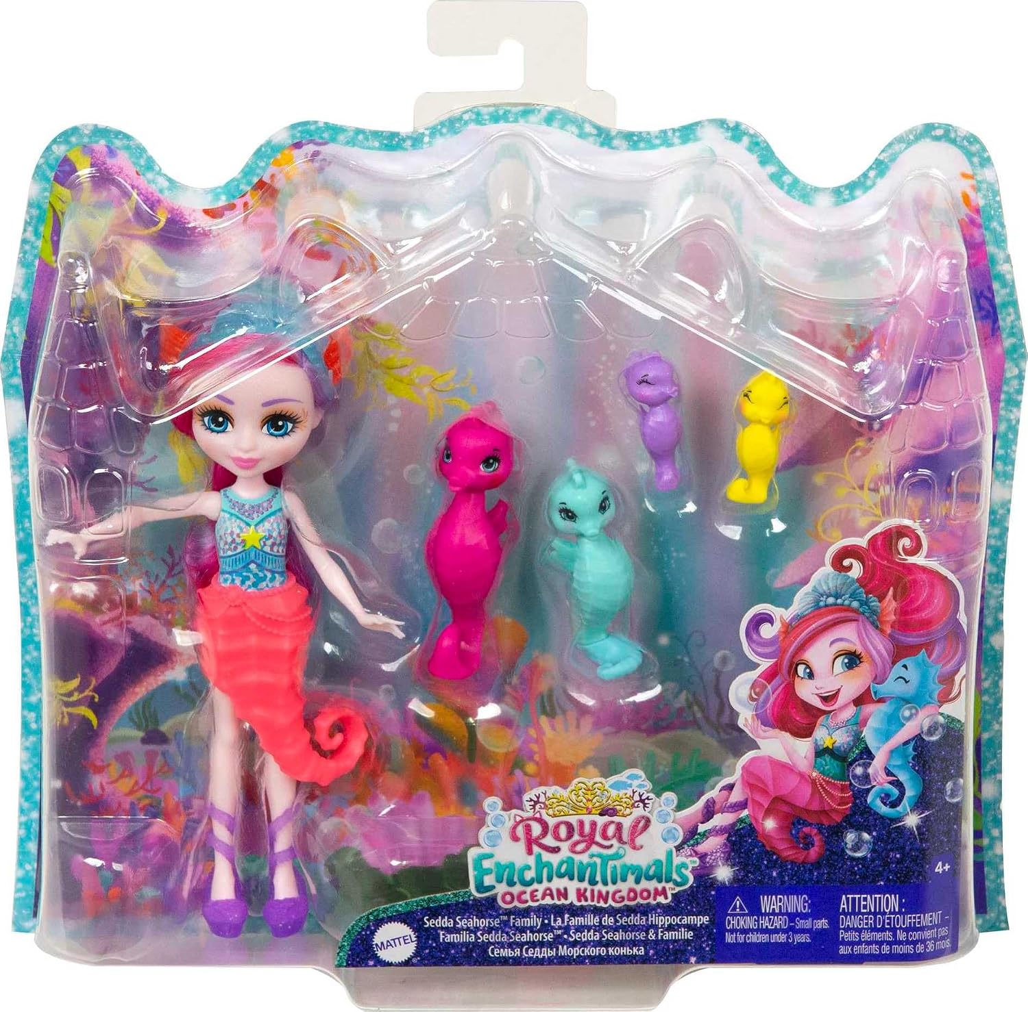 ENCHANTIMALS Royaume de l'océan — Coffret Famille Sedda Hippocampe – Image 6