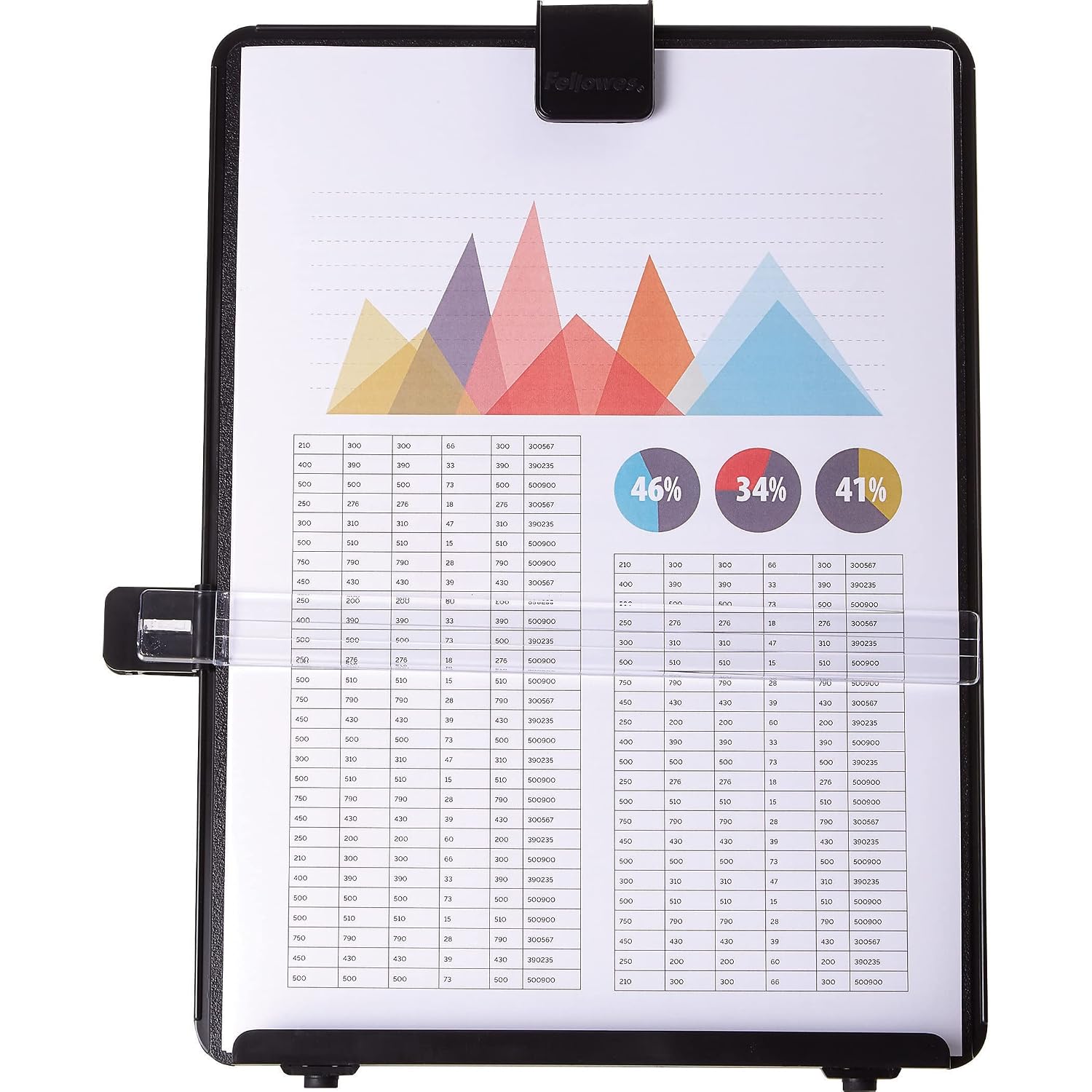 Fellowes Porte-copies chevalet avec guide-lignes, jusqu'à 125 feuilles, noir – Image 4