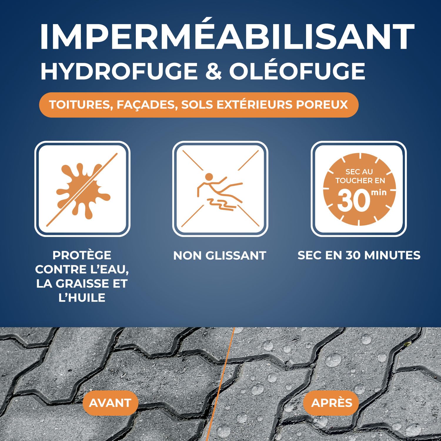 STARWAX — Imperméabilisant toitures, murs et sols extérieurs 2L – Image 2