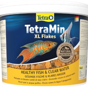 TetraMin XL Flakes Nutri Evolution - Aliment Complet en Flocons aux Ingrédients Naturels pour Poissons Tropicaux de Grande Taille – Sans conservateurs ajoutés ni colorants - Boîte PET recyclé - 10 L