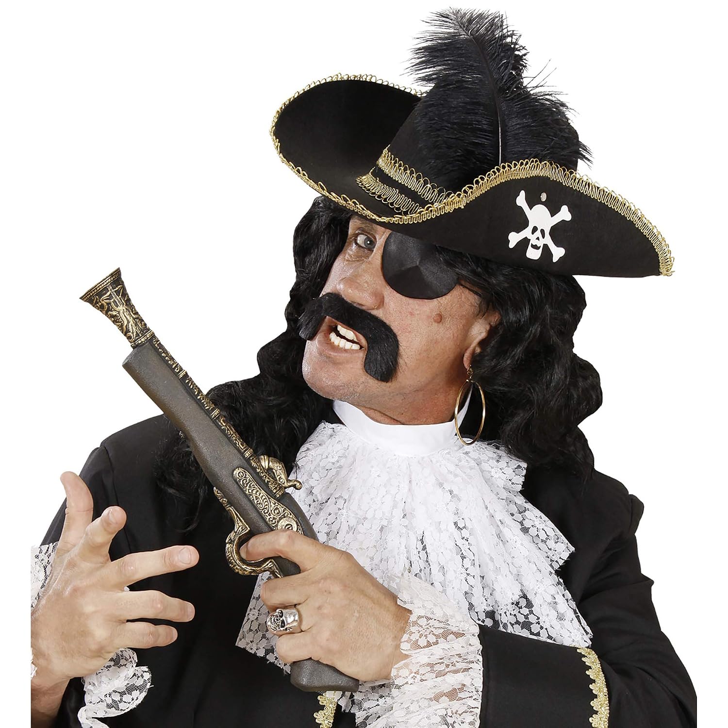 WIDMANN MILANO PARTY FASHION — Chapeau de pirate noir – Image 3