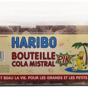 HARIBO - Cola Mistral Pik - Bonbons Piquants Sans Colorants Artificiels & Sans Gélatine - Boîte de 210 Bonbons