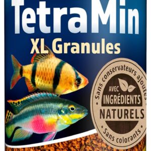 TetraMin XL Granules Nutri Evolution - Aliment Complet en Granulés aux Ingrédients Naturels pour Les Grands Poissons Tropicaux – Sans conservateurs ajoutés ni colorants - Boîte PET recyclé - 250 ml