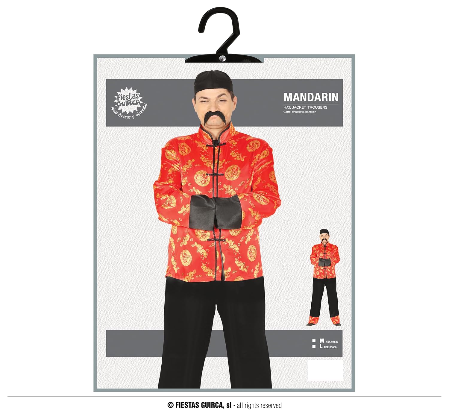 FIESTAS GUIRCA — Costume de Mandarin Adulte 48-50/M – Image 2