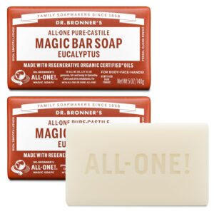 Organique Pur Castille Eucalyptus Savon du Dr Bronner, 5 oz - 2 Bars