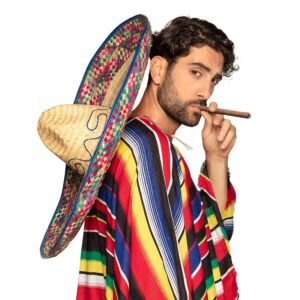 Boland 95413 Sombrero Enrique, 70 cm, mexicain, Gaucho, carnaval, fête à thème, fête à thème Taille Unique Multicolore
